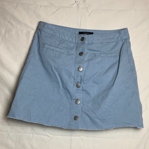Blue Button-Up Skirt